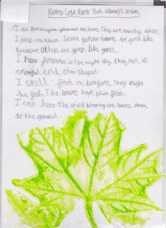 Son1's Autumn Poem