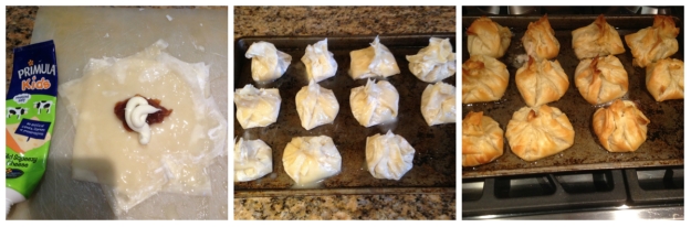 cranberry cheese parcels