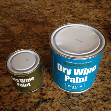 Rust-oleum dry wipe paint
