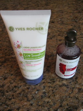 Yves Rocher delicate cleansing cream and rinsing vinegar haircare