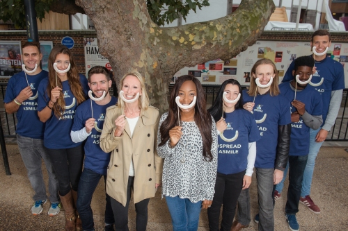 TV presenter and broadcaster Angellica Bell launches Primula's Spread a Smile campaign on World Smile Day, Friday 2nd October 