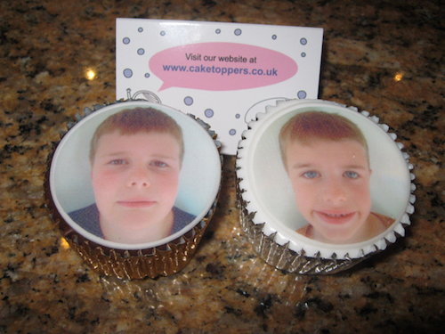 Cake toppers personalised cupcakes