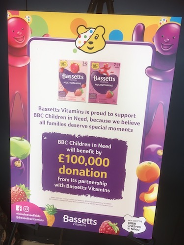 Bassetts Vitamins support BBC Children in Need